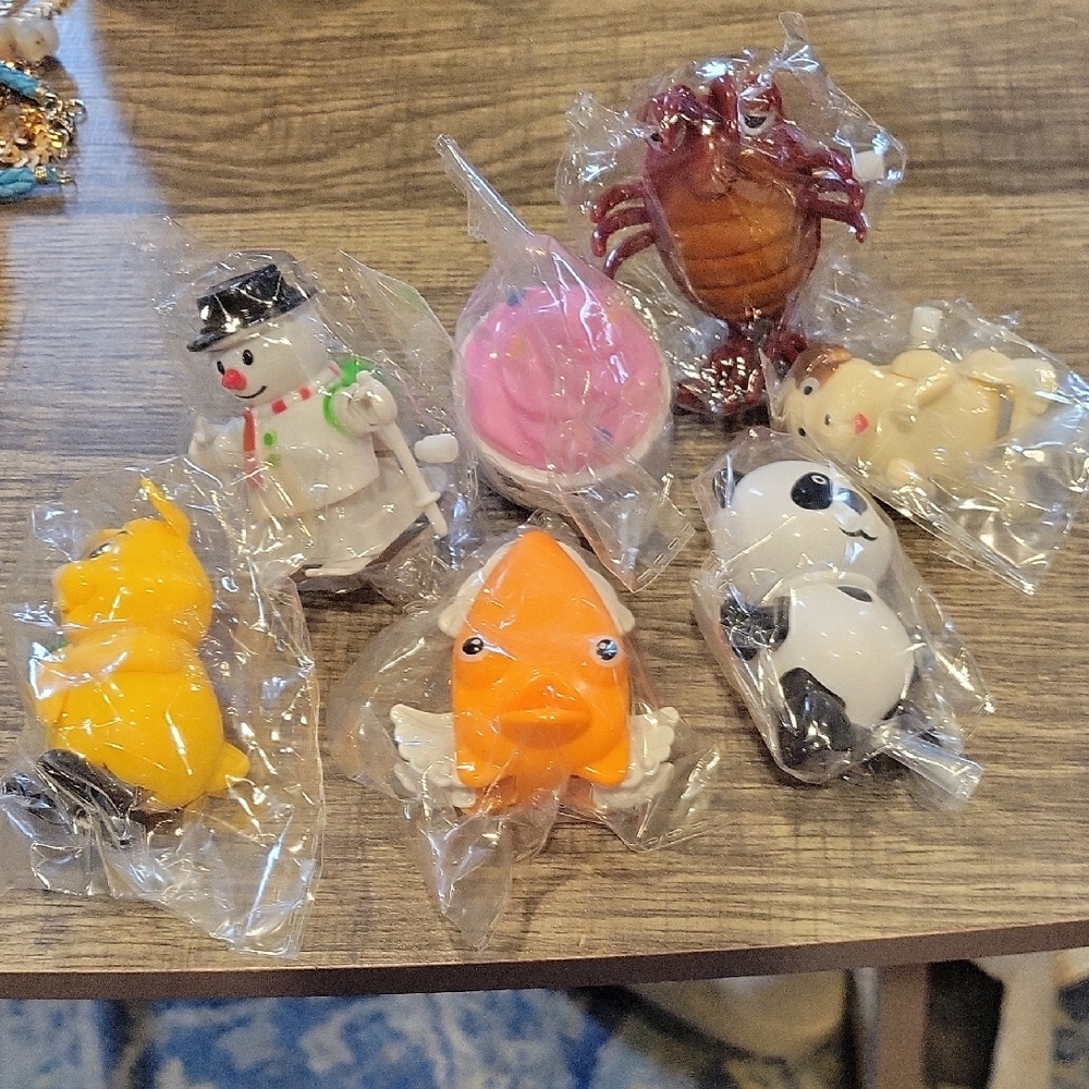 Mini Wind Up Toys For Easter Basket, NEW! 7 Pc.